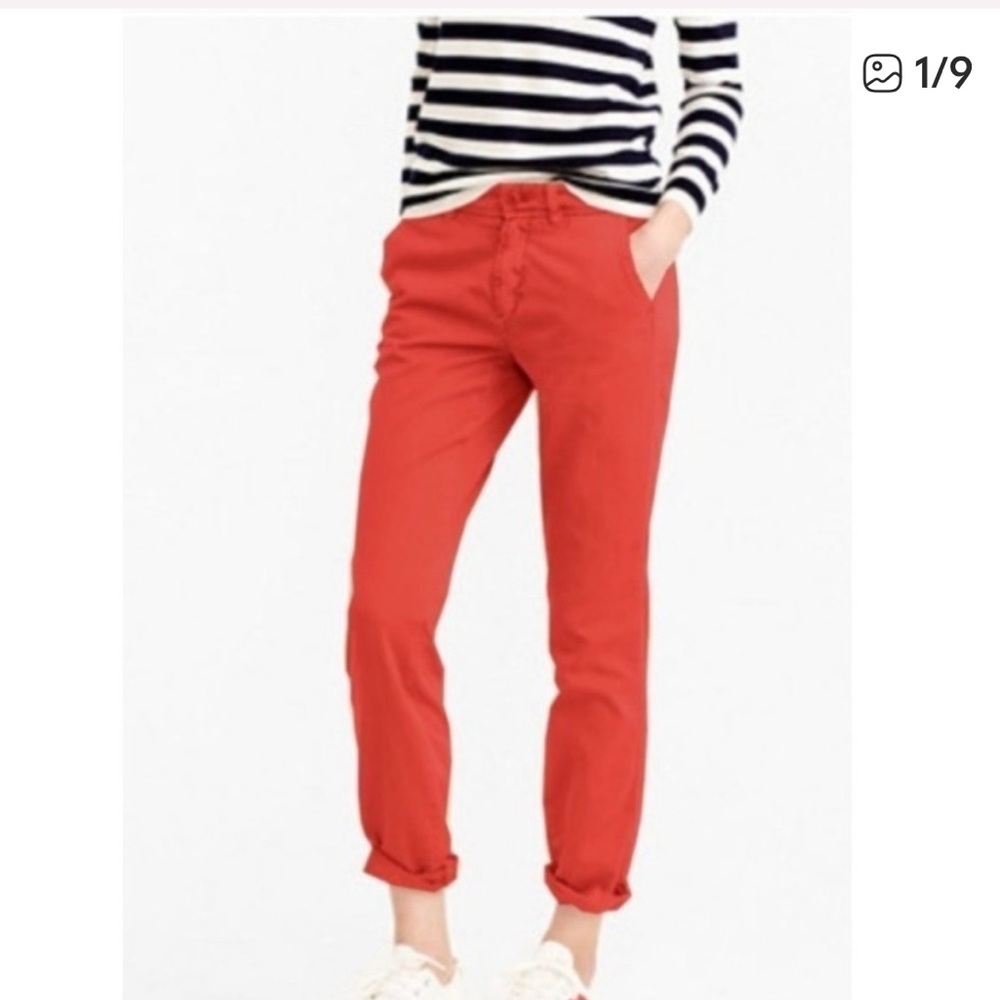 J. Crew Red Chino Pants